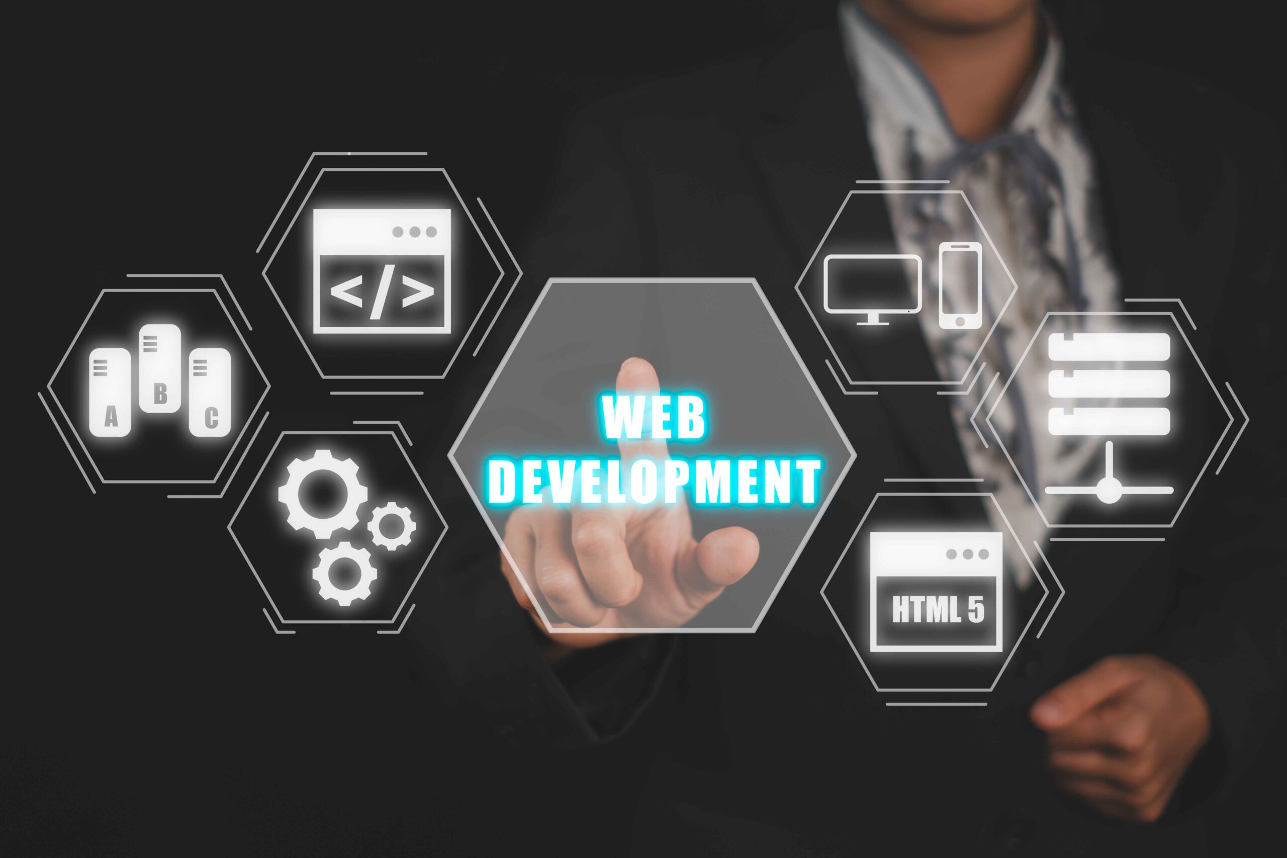 WEB DEVELOPMENT TECHNOLOGY COMMUNICATION TOUCHSCREEN FUTURISTIC